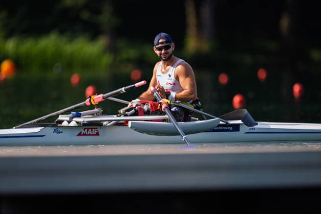 LUCERNE, SWITZERLAND - JUNE 26: Alexis Sanchez (France) competing in the Pr1 Men s Single Sculls during the Lucerne Regatta - World Rowing Cup III at the Rotsee on June 26, 2026 in Lucerne, Switzerland. Lucerne Switzerland Copyright: xBEAUTIFULxSPORTS TobiasxLacknerx