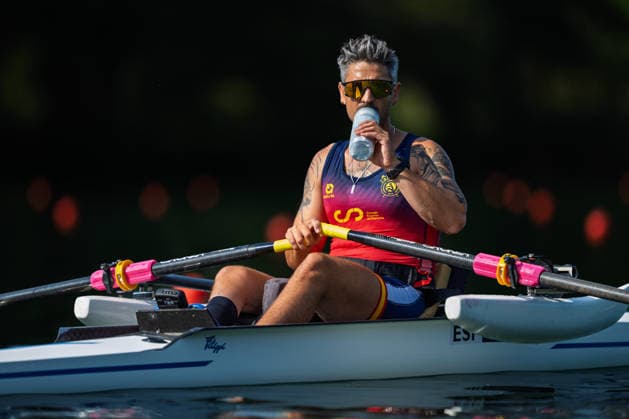 LUCERNE, SWITZERLAND - JUNE 26: Javier Garcia Martinez (Spain) competing in the Pr1 Men s Single Sculls during the Lucerne Regatta - World Rowing Cup III at the Rotsee on June 26, 2026 in Lucerne, Switzerland. Lucerne Switzerland Copyright: xBEAUTIFULxSPORTS TobiasxLacknerx