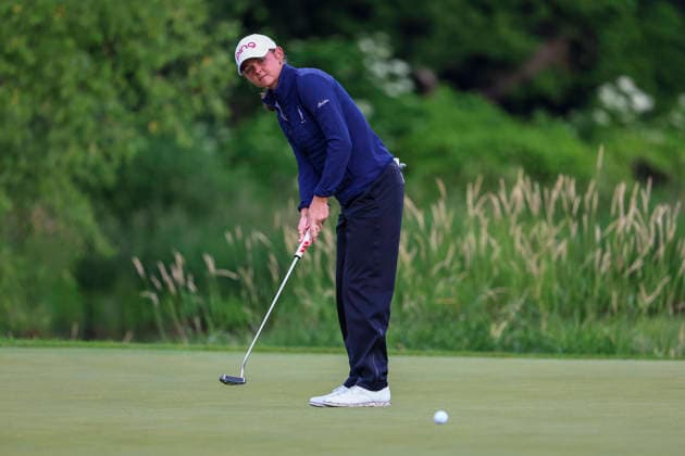 June 26, 2026, Chaska, Minnesota, United States: LANEY FRYE putts at hole ten. This is the second day of the 2026 KPMG WomenÃ¢â‚¬â ¢s PGA, Golf Herren Championship at Hazeltine National Golf Course in Chaska Minnesota. Chaska United States - ZUMAt166 20260626_zsp_t166_002 Copyright: xMichaelxTurnerx