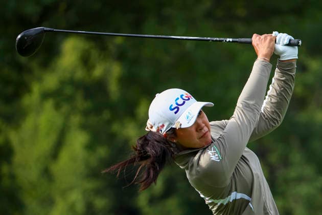 June 26, 2026, Chaska, Minnesota, United States: PAJAREE ANANNARUKARN tees off at hole seven. This is the second day of the 2026 KPMG WomenÃ¢â‚¬â ¢s PGA, Golf Herren Championship at Hazeltine National Golf Course in Chaska Minnesota. Chaska United States - ZUMAt166 20260626_zsp_t166_005 Copyright: xMichaelxTurnerx