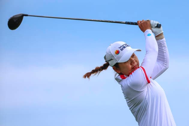 June 26, 2026, Chaska, Minnesota, United States: WEI LING HSU hits a drive at hole eleven. This is the second day of the 2026 KPMG WomenÃ¢â‚¬â ¢s PGA, Golf Herren Championship at Hazeltine National Golf Course in Chaska Minnesota. Chaska United States - ZUMAt166 20260626_zsp_t166_015 Copyright: xMichaelxTurnerx