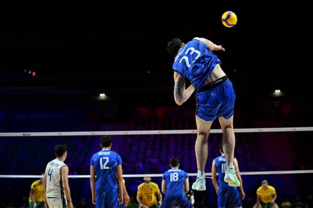 LJUBLJANA, SLOVENIA - JUNE 26: Alessandro Alberto Bovolenta of Italy during the FIVB Men s Volleyball Nations League match between Brazil and Italy at Arena Stozice, Ljubljana on June 26, 2026 in Ljubljana, Slovenia. (Photo by Igor Kupljenik Sports Press Photo).  Copyright: xIgorxKupljenikx xSPPx Sportspressphoto_SPR177542