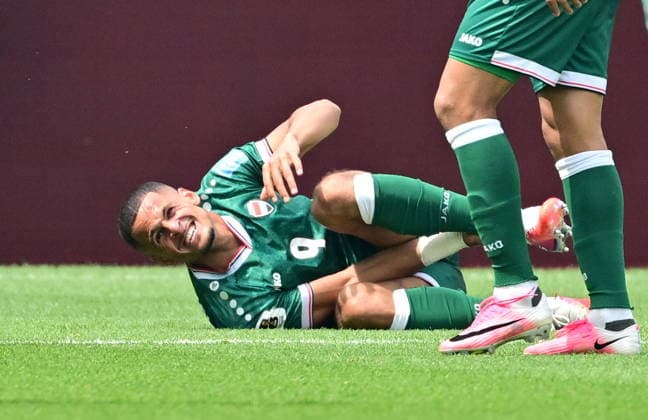 RECORD DATE NOT STATED FIFA World Cup, WM, Weltmeisterschaft, Fussball 2026 - Group I - Senegal vs Iraq Ali Al Hamadi of Iraq lies on the pitch during the FIFA World Cup 2026 group stage match Senegal against Iraq, in Toronto, Canada, 26 June 2026. TORONTO United States  Copyright: xEDUARDOxLIMAx