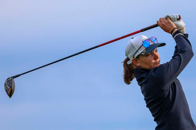 June 26, 2026, Chaska, Minnesota, United States: LORETTA GIOVANNETTONE watches her drive at hole eleven. This is the second day of the 2026 KPMG WomenÃ¢â‚¬â ¢s PGA, Golf Herren Championship at Hazeltine National Golf Course in Chaska Minnesota. Chaska United States - ZUMAt166 20260626_zsp_t166_031 Copyright: xMichaelxTurnerx