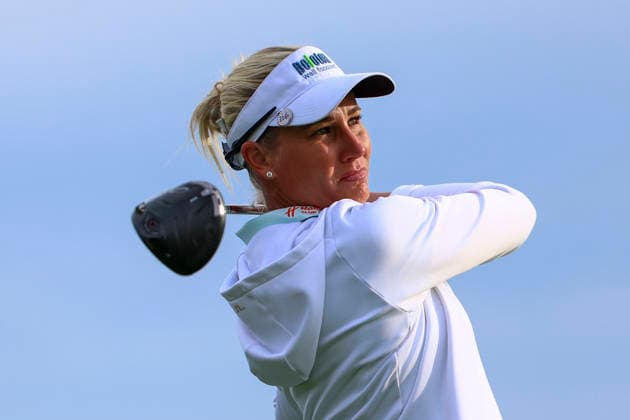June 26, 2026, Chaska, Minnesota, United States: RYANN OÃ¢â‚¬â ¢TOOLE watches her drive at hole eleven. This is the second day of the 2026 KPMG WomenÃ¢â‚¬â ¢s PGA, Golf Herren Championship at Hazeltine National Golf Course in Chaska Minnesota. Chaska United States - ZUMAt166 20260626_zsp_t166_033 Copyright: xMichaelxTurnerx