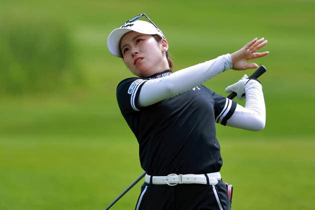KPMG Women™s PGA, Golf Herren Championship 2026 CHASKA, MINNESOTA - JUNE 26: Yuna Nishimura of Japan hits from the 16th fairway during the second round of the KPMG Women™s PGA Championship 2026 at Hazeltine National Golf Club in Chaska, Minnesota, USA Thursday, June 26, 2026. Chaska Minnesota United States  Copyright: xAmyxLemusx originalFilename:lemus-kpmgwome260626_npxUf.jpg
