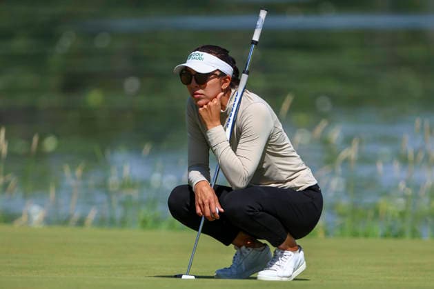 June 26, 2026, Chaska, Minnesota, United States: ALISON LEE prepares for a putt at hole ten. This is the second day of the 2026 KPMG WomenÃ¢â‚¬â ¢s PGA, Golf Herren Championship at Hazeltine National Golf Course in Chaska Minnesota. Chaska United States - ZUMAt166 20260626_zsp_t166_039 Copyright: xMichaelxTurnerx