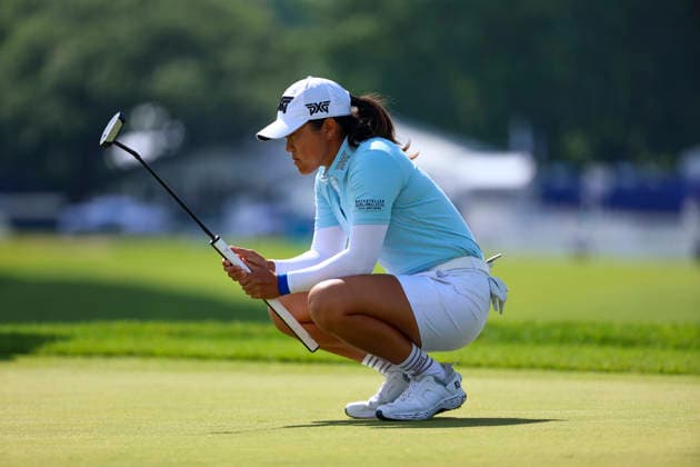 June 26, 2026, Chaska, Minnesota, United States: AUSTON KIM prepares for a putt at hole nine. This is the second day of the 2026 KPMG WomenÃ¢â‚¬â ¢s PGA, Golf Herren Championship at Hazeltine National Golf Course in Chaska Minnesota. Chaska United States - ZUMAt166 20260626_zsp_t166_045 Copyright: xMichaelxTurnerx