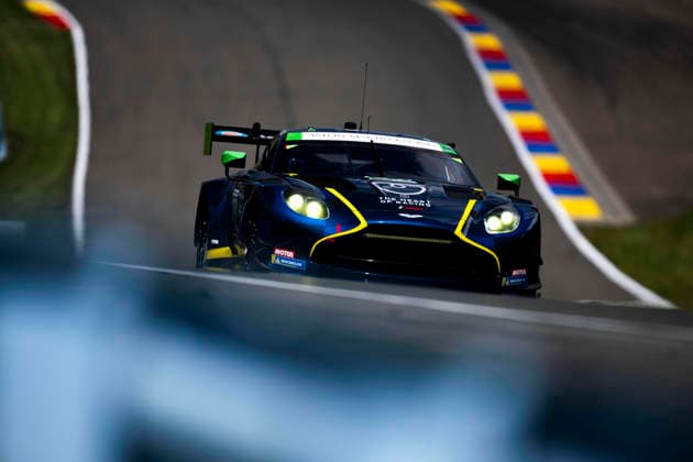 AUTO - 6 HOURS OF THE GLEN 2026 27 BARRICHELLO Eduardo (bra), GAMBLE Tom (gbr), ROBICHON Zacharie (can), Heart of Racing Team, Aston Martin Vantage AMR GT3 Evo, action during the Six Hours of the Glen 2026, 6th round of the 2026 IMSA WeatherTech SportsCar Championship, from June 26 to 28 on the Watkins Glen International in Watkins Glen, New York, United States of America - Watkins GlenUnited States  Copyright: xFabrizioxBoldonix