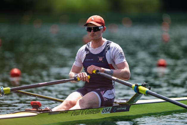 LUCERNE, SWITZERLAND - JUNE 26: Samuel Melvin of the United States competing in the Men s Single Sculls during the Lucerne Regatta - World Rowing Cup III at the Rotsee on June 26, 2026 in Lucerne, Switzerland. Lucerne Switzerland Copyright: xBEAUTIFULxSPORTS TobiasxLacknerx