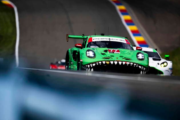 AUTO - 6 HOURS OF THE GLEN 2026 77 KING Harry (gbr), TANDY Nick (gbr), AO Racing, Porsche 911 GT3 R (992.2), action during the Six Hours of the Glen 2026, 6th round of the 2026 IMSA WeatherTech SportsCar Championship, from June 26 to 28 on the Watkins Glen International in Watkins Glen, New York, United States of America - Watkins GlenUnited States  Copyright: xFabrizioxBoldonix