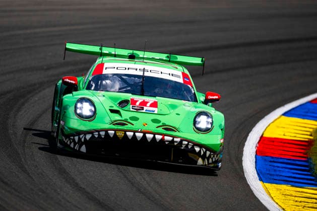 AUTO - 6 HOURS OF THE GLEN 2026 77 KING Harry (gbr), TANDY Nick (gbr), AO Racing, Porsche 911 GT3 R (992.2), action during the Six Hours of the Glen 2026, 6th round of the 2026 IMSA WeatherTech SportsCar Championship, from June 26 to 28 on the Watkins Glen International in Watkins Glen, New York, United States of America - Watkins GlenUnited States  Copyright: xFabrizioxBoldonix