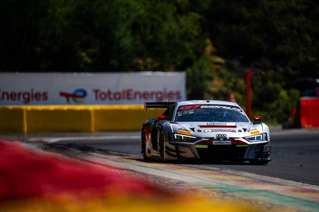 AUTO - GT WORLD CHALLENGE EUROPE ENDURANCE CUP - 24 HOURS OF SPA 2026 99, PEREIRA, Dylan (NED), FRASSINETI, Andrea (ITA), AKA, Alex (GER), Tresor Attempto Racing, Audi R8 LMS GT3 EVO II, GOLD, action,during the CrowdStrike 24 Hours of Spa 2026, 3rd round of the GT World Challenge Europe Endurance Cup 2026, from June 25 to 28, 2026 on the Circuit de Spa-Francorchamps, in Stavelot, Belgium - StavelotBelgium  Copyright: xMariusxHeckerx