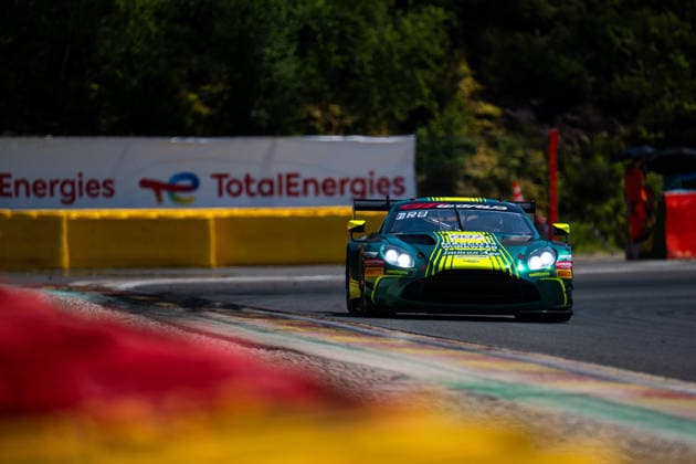 AUTO - GT WORLD CHALLENGE EUROPE ENDURANCE CUP - 24 HOURS OF SPA 2026 07, DRUDI, Mattia (SMR), SORENSEN, Marco (DEN), THUM, Nicki (DEN), Comtoyou Racing, Aston Martin Vantage AMR GT3 EVO, PRO, action,during the CrowdStrike 24 Hours of Spa 2026, 3rd round of the GT World Challenge Europe Endurance Cup 2026, from June 25 to 28, 2026 on the Circuit de Spa-Francorchamps, in Stavelot, Belgium - StavelotBelgium  Copyright: xMariusxHeckerx