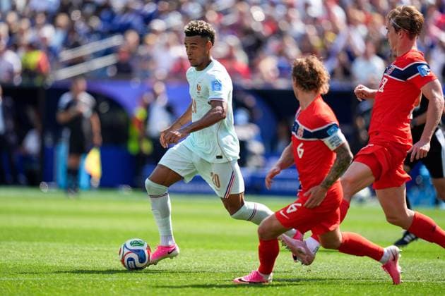 DÃ sirÃ DouÃ of France Norway v France, 2026 FIFA World Cup, WM, Weltmeisterschaft, Fussball Group I, Football, Boston Stadium, Foxborough, Massachusetts, USA - 26 Jun 2026Foxborough Boston Stadium Massachusetts (MA) United States of America EDITORIAL USE ONLY No use with unauthorised audio, video, data, fixture lists, club league logos or live services. Online in-match use limited to 120 images, no video emulation. No use in betting, games or single club league player publications.  Copyright: xIsmaelxAdnan Shutterstockx 16964355bo