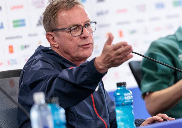 SOCCER - FIFA World Cup, WM, Weltmeisterschaft, Fussball 2026 KANSAS CITY,MISSOURI,USA,26.JUN.26 - SOCCER - FIFA World Cup 2026, group stage, Algeria vs Austria, preview, press conference, PK, Pressekonferenz team AUT. Image shows head coach Ralf Rangnick (AUT).  GEPAxpictures xArminxRauthner