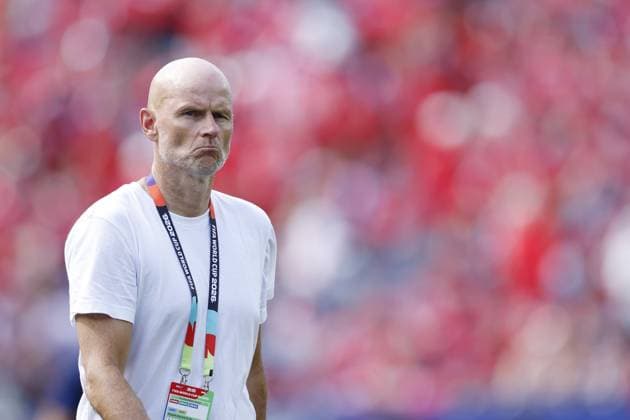 FOXBOROUGH - Norway manager Stale Solbakken during the FIFA 2026 World Cup Group I match between Norway and France at Boston Stadium on June 26, 2026, in Foxborough, United States. MAURICE VAN STEEN ANP FIFA World Cup, WM, Weltmeisterschaft, Fussball 2026 2026 xVIxANPxSportx xMauricexvanxSteenxIVx 562095524 originalFilename: 562095524.jpg