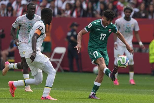 Senegal v Iraq - FIFA World Cup, WM, Weltmeisterschaft, Fussball 2026 - Group I TORONTO, CANADA - JUNE 26: Ali Jasim (17) of Iraq in action during the 2026 FIFA World Cup First Stage Group I match between Senegal and Iraq at Toronto Stadium (BMO Field) in Toronto, Ontario, Canada on June 26, 2026. Mert Alper Dervis Anadolu Ontario Canada. Editorial use only. Please get in touch for any other usage.  Copyright: x2026xAnadoluxMertxAlperxDervisx