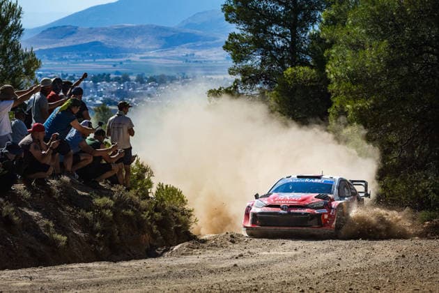 AUTO - WRC, Motorsport Rallye, WM - ACROPOLIS RALLY GREECE 2026 01 SÃ bastien OGIER, Vincent LANDAIS, Toyota GR Yaris Rally1, action during the 2026 Acropolis Rally Greece, 8th round of the 2026 WRC World Rally Car Championship, from June 25 to 28, 2026 at Loutraki, Greece - LoutrakiGreece  Copyright: xNikosxKatikisx