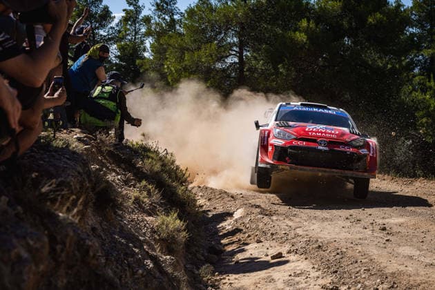AUTO - WRC, Motorsport Rallye, WM - ACROPOLIS RALLY GREECE 2026 18 Takamoto KATSUTA, Aaron JOHNSTON, Toyota GR Yaris Rally1, action during the 2026 Acropolis Rally Greece, 8th round of the 2026 WRC World Rally Car Championship, from June 25 to 28, 2026 at Loutraki, Greece - LoutrakiGreece  Copyright: xNikosxKatikisx