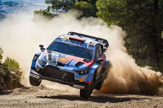 AUTO - WRC, Motorsport Rallye, WM - ACROPOLIS RALLY GREECE 2026 06 Daniel SORDO, Candido CARRERA, Hyundai i20 N Rally1, action during the 2026 Acropolis Rally Greece, 8th round of the 2026 WRC World Rally Car Championship, from June 25 to 28, 2026 at Loutraki, Greece - LoutrakiGreece  Copyright: xNikosxKatikisx