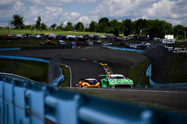 AUTO - 6 HOURS OF THE GLEN 2026 77 KING Harry (gbr), TANDY Nick (gbr), AO Racing, Porsche 911 GT3 R (992.2), action during the Six Hours of the Glen 2026, 6th round of the 2026 IMSA WeatherTech SportsCar Championship, from June 26 to 28 on the Watkins Glen International in Watkins Glen, New York, United States of America - Watkins GlenUnited States  Copyright: xFabrizioxBoldonix