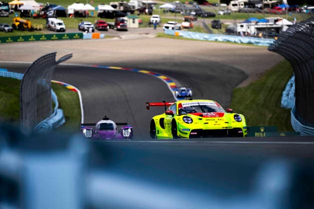 AUTO - 6 HOURS OF THE GLEN 2026 911 BACHLER Klaus (aut), HARTOG Loek (nld), Manthey Racing, Porsche 911 GT3 R (992.2), action during the Six Hours of the Glen 2026, 6th round of the 2026 IMSA WeatherTech SportsCar Championship, from June 26 to 28 on the Watkins Glen International in Watkins Glen, New York, United States of America - Watkins GlenUnited States  Copyright: xFabrizioxBoldonix