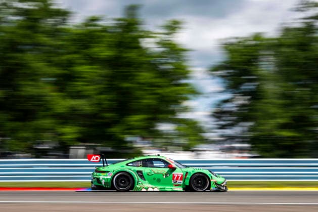 AUTO - 6 HOURS OF THE GLEN 2026 77 KING Harry (gbr), TANDY Nick (gbr), AO Racing, Porsche 911 GT3 R (992.2), action during the Six Hours of the Glen 2026, 6th round of the 2026 IMSA WeatherTech SportsCar Championship, from June 26 to 28 on the Watkins Glen International in Watkins Glen, New York, United States of America - Watkins GlenUnited States  Copyright: xFabrizioxBoldonix