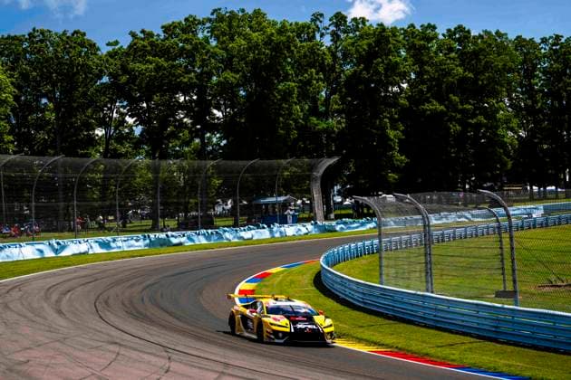 AUTO - 6 HOURS OF THE GLEN 2026 09 CALDARELLI Andrea (ita), MITCHELL Sandy (gbr), Pfaff Motorsports, Lamborghini Huracan GT3 Evo 2, action during the Six Hours of the Glen 2026, 6th round of the 2026 IMSA WeatherTech SportsCar Championship, from June 26 to 28 on the Watkins Glen International in Watkins Glen, New York, United States of America - Watkins GlenUnited States  Copyright: xFabrizioxBoldonix