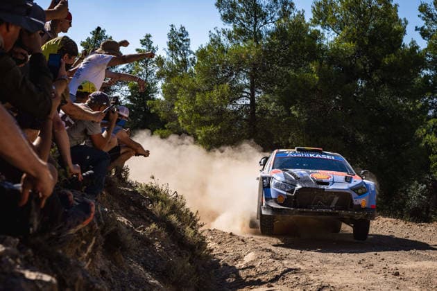 AUTO - WRC, Motorsport Rallye, WM - ACROPOLIS RALLY GREECE 2026 11 Thierry NEUVILLE, Martijn WYDAEGHE, Hyundai i20 N Rally1, action during the 2026 Acropolis Rally Greece, 8th round of the 2026 WRC World Rally Car Championship, from June 25 to 28, 2026 at Loutraki, Greece - LoutrakiGreece  Copyright: xNikosxKatikisx