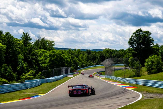 AUTO - 6 HOURS OF THE GLEN 2026 44 POTTER John (usa), PUMPELLY Spencer (usa), FARNBACHER Mario (deu), Magnus Racing, Aston Martin Vantage AMR GT3 Evo, action during the Six Hours of the Glen 2026, 6th round of the 2026 IMSA WeatherTech SportsCar Championship, from June 26 to 28 on the Watkins Glen International in Watkins Glen, New York, United States of America - Watkins GlenUnited States  Copyright: xFabrizioxBoldonix