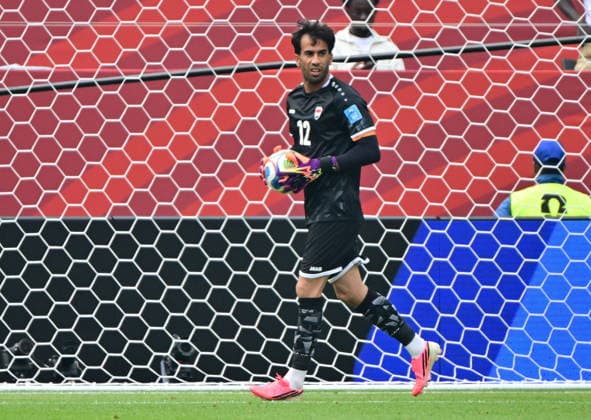 RECORD DATE NOT STATED FIFA World Cup, WM, Weltmeisterschaft, Fussball 2026 - Group I - Senegal vs Iraq Iraq goalkeeper Jalal Hassan in action during the FIFA World Cup 2026 group stage match Senegal against Iraq, in Toronto, Canada, 26 June 2026. TORONTO United States  Copyright: xEDUARDOxLIMAx