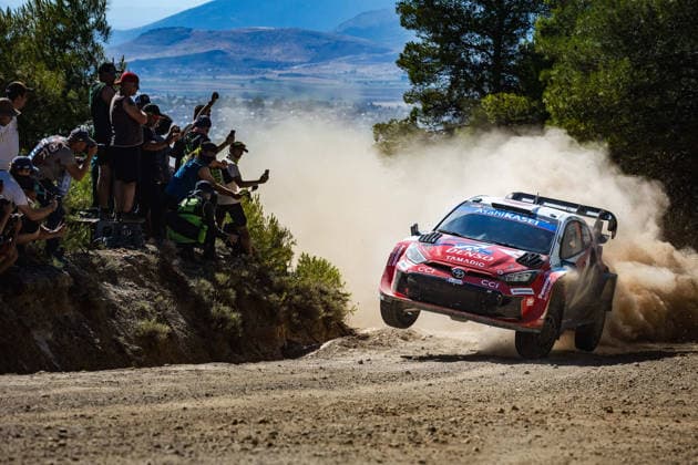 AUTO - WRC, Motorsport Rallye, WM - ACROPOLIS RALLY GREECE 2026 18 Takamoto KATSUTA, Aaron JOHNSTON, Toyota GR Yaris Rally1, action during the 2026 Acropolis Rally Greece, 8th round of the 2026 WRC World Rally Car Championship, from June 25 to 28, 2026 at Loutraki, Greece - LoutrakiGreece  Copyright: xNikosxKatikisx