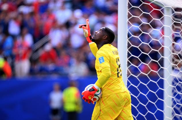 Fussball FIFA WM 2026 Vorrunde Gruppe I in Boston Norwegen - Frankreich 26.06.2026 Torwart Mike Maignan (Frankreich) *** Soccer: 2026 FIFA World Cup, Group Stage Group I in Boston: Norway vs. France, June 26, 2026. Goalkeeper Mike Maignan, France