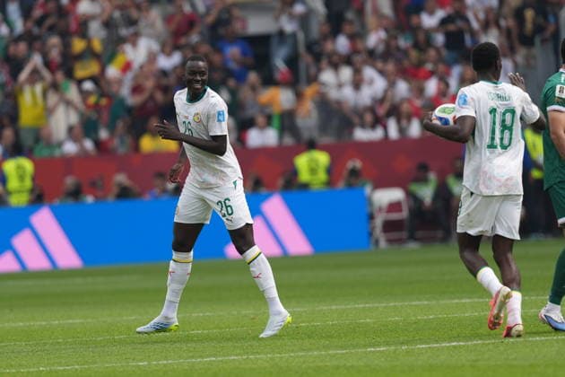 Senegal v Iraq - FIFA World Cup, WM, Weltmeisterschaft, Fussball 2026 - Group I TORONTO, CANADA - JUNE 26: Pape Gueye (26) of Senegal celebrates after scoring a goal during the 2026 FIFA World Cup First Stage Group I match between Senegal and Iraq at Toronto Stadium (BMO Field) in Toronto, Ontario, Canada on June 26, 2026. Mert Alper Dervis Anadolu Ontario Canada. Editorial use only. Please get in touch for any other usage.  Copyright: x2026xAnadoluxMertxAlperxDervisx