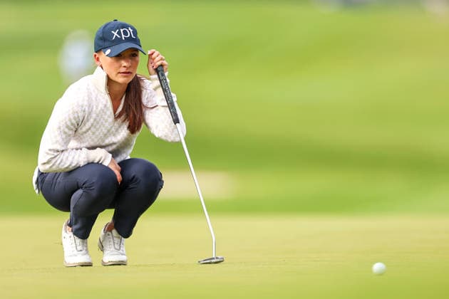 Aline Krauter of Germany lines up a putt on the second green during the second round of the 2026 KPMG Women s PGA, Golf Herren Championship at Hazeltine National Golf Club on June 26, 2026 in Chaska, Minnesota. CSM. Golf 2026: KPMG Women s PGA Championship Round Two  - ZUMAc04_ 20260626_zma_c04_018 Copyright: xStevenxGarciax