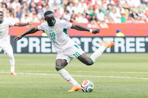 Sadio Mane of Senegal shoots at goal during the FIFA World Cup, WM, Weltmeisterschaft, Fussball game between Senegal and Iraq at Toronto Stadium on June 26, 2026 in Toronto, Ontario, Canada  Copyright: xCurtisxWongx xSPPx Sportspressphoto_SPR177622