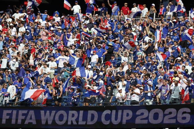FIFA World Cup, WM, Weltmeisterschaft, Fussball 2026 - Group I - Norway vs France Supporters of France during the FIFA World Cup 2026 group stage match Norway against France, in Boston, USA, 26 June 2026. BOSTON United States  Copyright: xGREGxM.xCOOPERx