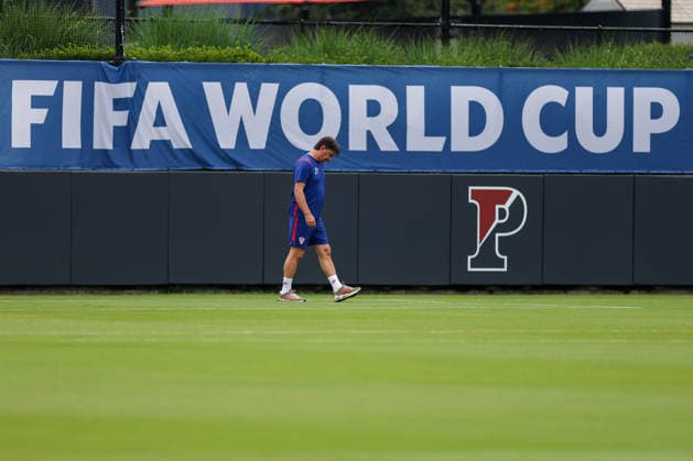 Croatia Training And press conference, PK, Pressekonferenz - FIFA World Cup, WM, Weltmeisterschaft, Fussball 2026 Zlatko Dalic during the training session of Croatia one day ahead of the FIFA World Cup 2026 Group L match between Croatia and Ghana at Philadelphia Stadium on June 26, 2026 in Philadelphia, Pennsylvania, United States.  IgorxKralj PIXSELL