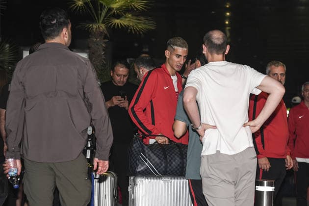 Turkish national football team returns home after FIFA World Cup, WM, Weltmeisterschaft, Fussball 2026 exit ISTANBUL, TURKIYE - JUNE 26: The Turkish national football team returns to Turkiye after being eliminated in the group stage of the 2026 FIFA World Cup, co-hosted by the United States, Mexico and Canada, arriving in Istanbul, Turkiye, on June 26, 2026. Agit Erdi Ulukaya Anadolu Istanbul Turkey. Editorial use only. Please get in touch for any other usage.  Copyright: x2026xAnadoluxAgitxErdixUlukayax