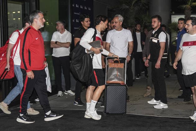Football, 2026 FIFA World Cup, the Turkish national team on arrival in Istanbul