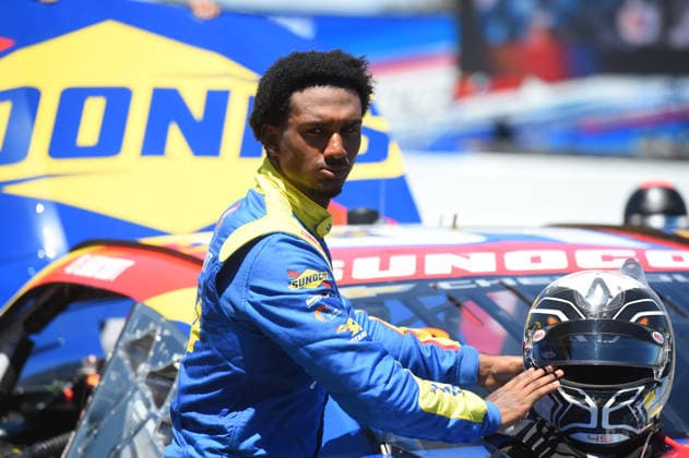 SONOMA, CA - JUNE 26: Lavar Scott ( 45 Alpha Prime Racing Sunoco Chevrolet) stands by his car during qualifying for the Pit Boss FoodMaxx 250 NASCAR, Motorsport, USA O™Reilly Auto Parts Series race on June 26, 2026, at Sonoma Raceway in Sonoma, CA. (Photo by Chris Williams Sonoma Raceway Icon Sportswire) AUTO: JUN 26 NASCAR O™Reilly Auto Parts Series Pit Boss FoodMaxx 250 EDITORIAL USE ONLY Icon0072606261610