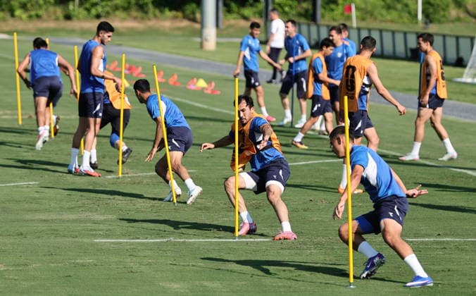FIFA World Cup, WM, Weltmeisterschaft, Fussball 2026 - Uzbekistan training session Uzbekistan national soccer team players attend a training session in Marietta, Georgia, USA, 26 June 2026. DR Congo faces Uzbekistan on 27 June in a FIFA World Cup 2026 Group K match. MARIETTA United States  Copyright: xRONALDxWITTEKx