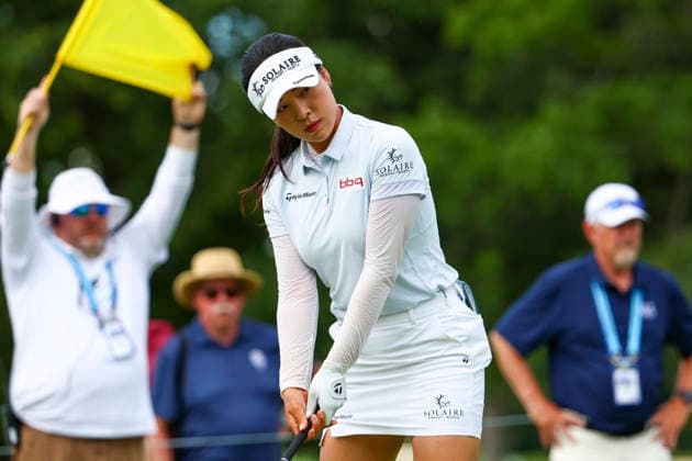 June 26, 2026, Chaska, Minnesota, United States: INA YOON prepares to tee off at hole three. This is the second day of the 2026 KPMG WomenÃ¢â‚¬â ¢s PGA, Golf Herren Championship at Hazeltine National Golf Course in Chaska Minnesota. 2026 KPMG WomenÃ¢â‚¬â ¢S PGA Championship - Day 2  - ZUMAt166 20260626_zsp_t166_149 Copyright: xMichaelxTurnerx