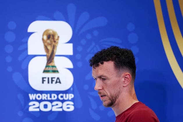Croatia Training And press conference, PK, Pressekonferenz - FIFA World Cup, WM, Weltmeisterschaft, Fussball 2026 Ivan Perisic speaks during the press conference of Croatia one day ahead of the FIFA World Cup 2026 Group L match between Croatia and Ghana at Philadelphia Stadium on June 26, 2026 in Philadelphia, Pennsylvania.  IgorxKralj PIXSELL