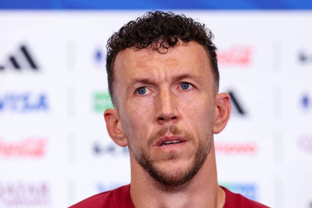 Croatia Training And press conference, PK, Pressekonferenz - FIFA World Cup, WM, Weltmeisterschaft, Fussball 2026 Ivan Perisic speaks during the press conference of Croatia one day ahead of the FIFA World Cup 2026 Group L match between Croatia and Ghana at Philadelphia Stadium on June 26, 2026 in Philadelphia, Pennsylvania.  IgorxKralj PIXSELL