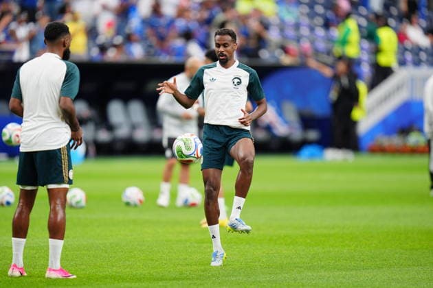 Capo Verde v Saudi Arabia - FIFA World Cup, WM, Weltmeisterschaft, Fussball 2026 - Group H HOUSTON, USA - JUNE 26: Abdullah al-Khaibari of Saudi Arabia warms up prior the FIFA World Cup 2026 Group H match between Capo Verde and Saudi Arabia at Houston Stadium on June 26, 2026 in Houston, Texas. Hakan Akgun Anadolu Texas United States. Editorial use only. Please get in touch for any other usage.  Copyright: x2026xAnadoluxHakanxAkgunx
