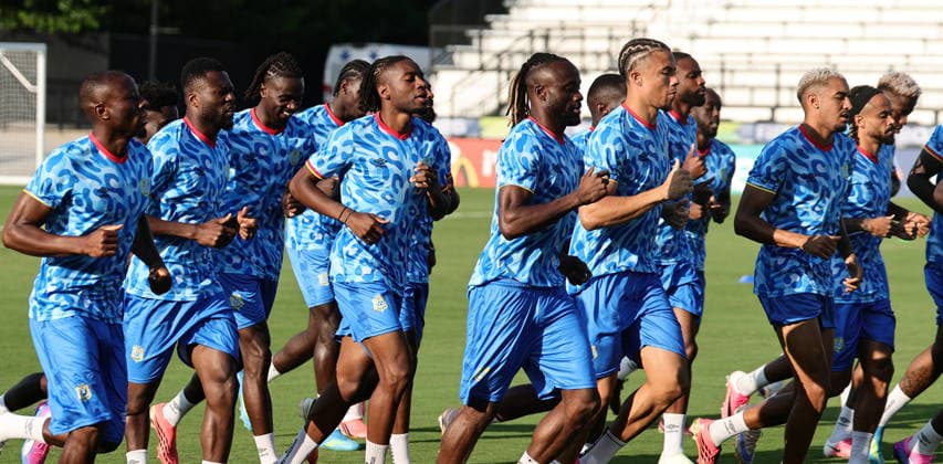 FIFA World Cup, WM, Weltmeisterschaft, Fussball 2026 - DR Congo training session DR Congo national soccer team players attend a training session in Kennesaw, Georgia, USA, 26 June 2026. DR Congo faces Uzbekistan on 27 June in a FIFA World Cup 2026 Group K match. KENNESAW United States  Copyright: xRONALDxWITTEKx
