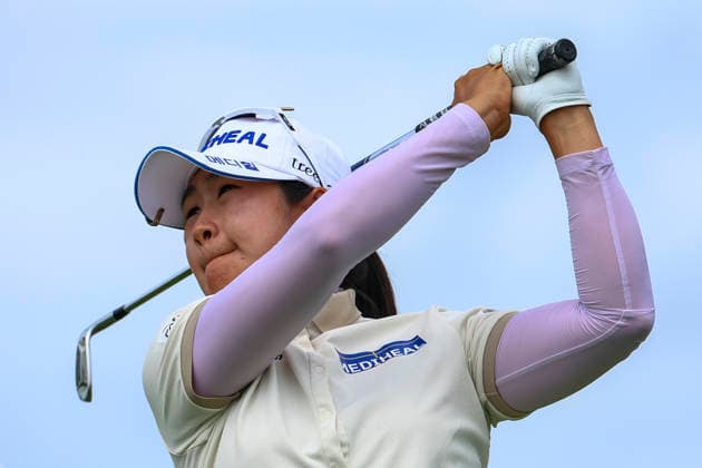 June 26, 2026, Chaska, Minnesota, United States: A LIM KIM tees off at hole eight. This is the second day of the 2026 KPMG WomenÃ¢â‚¬â ¢s PGA, Golf Herren Championship at Hazeltine National Golf Course in Chaska Minnesota. Chaska United States - ZUMAt166 20260626_zsp_t166_110 Copyright: xMichaelxTurnerx