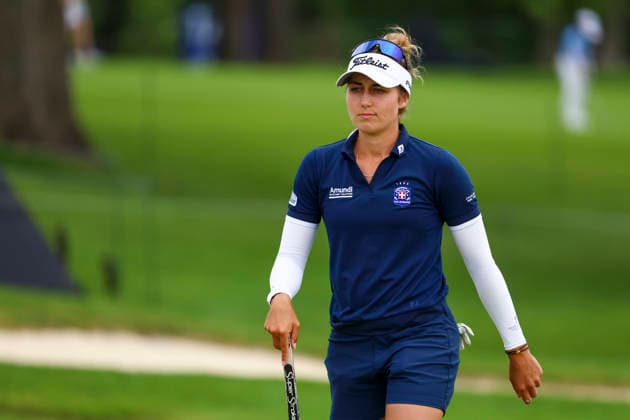 June 26, 2026, Chaska, Minnesota, United States: NASTASIA NADAUD moves on to the next hole after completing a putt. This is the second day of the 2026 KPMG WomenÃ¢â‚¬â ¢s PGA, Golf Herren Championship at Hazeltine National Golf Course in Chaska Minnesota. Chaska United States - ZUMAt166 20260626_zsp_t166_112 Copyright: xMichaelxTurnerx